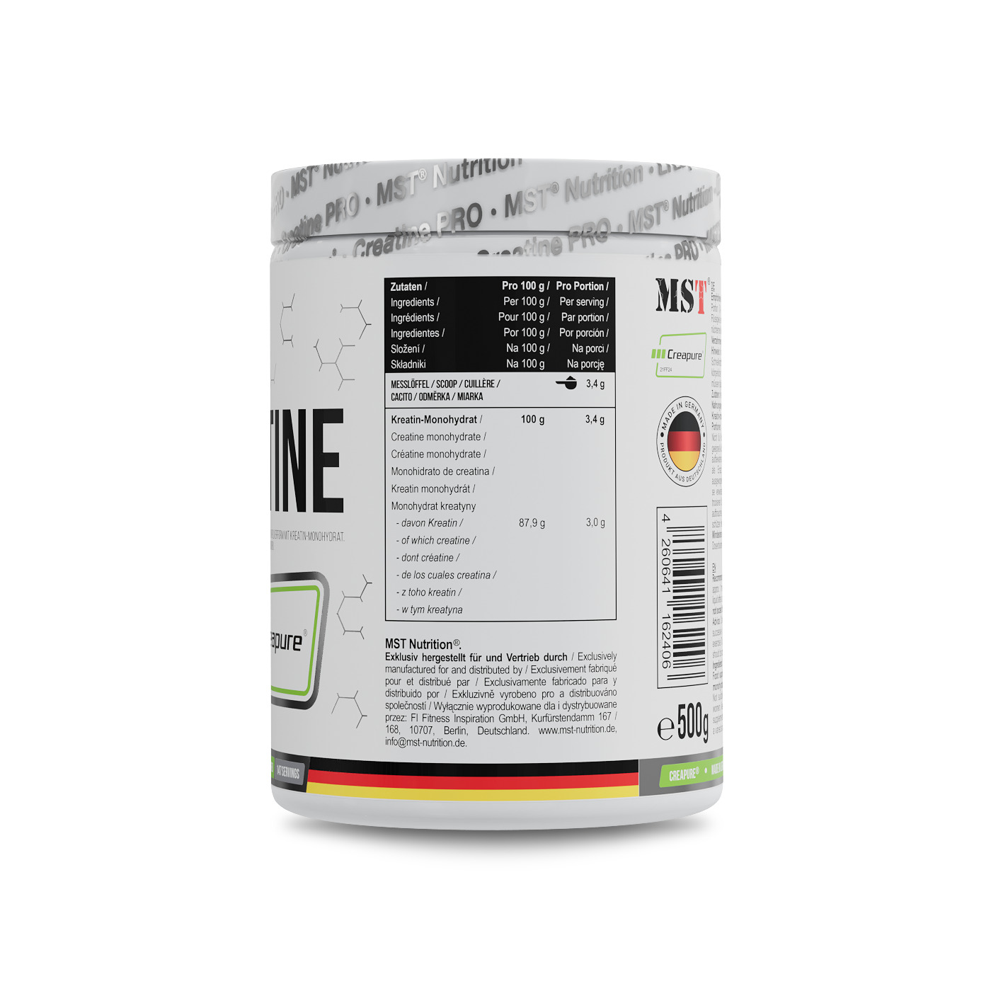 Creatine PRO CREAPURE 500_New_Multilingual_Left-2