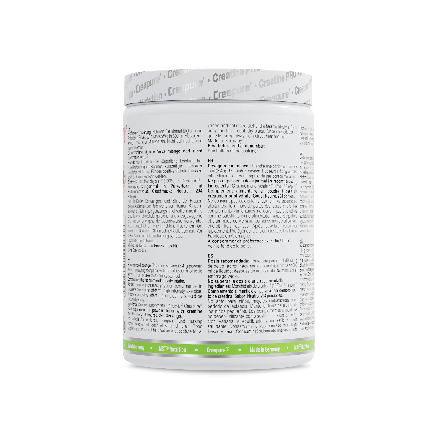 Creatine PRO CREAPURE 1000_New_Multilingual_Left — 17×382 mm-3